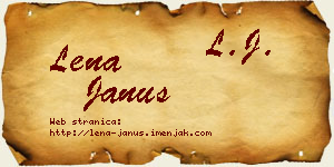 Lena Janus vizit kartica
